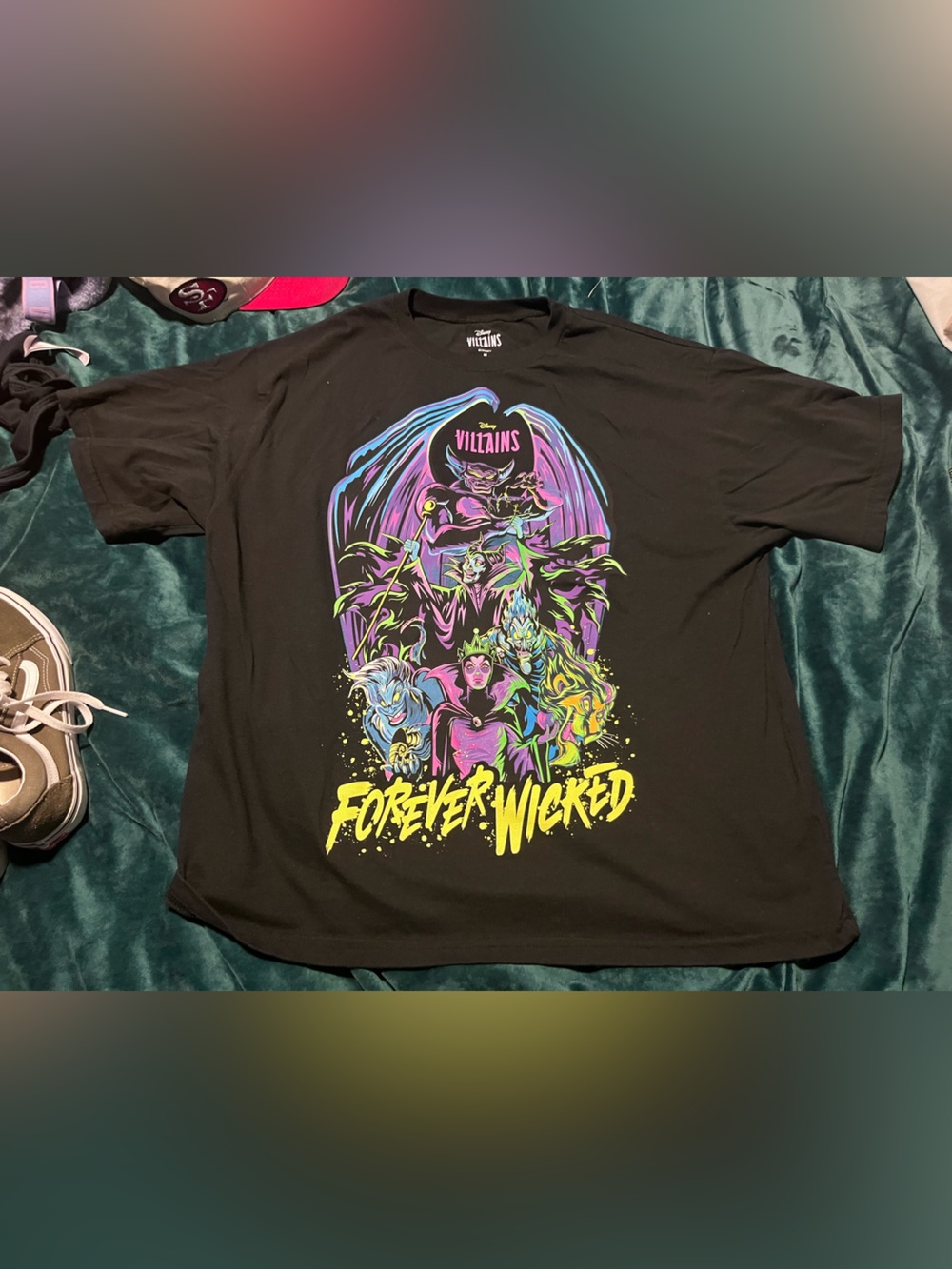 Disney Villains"Forever Wicked" Black Graphic Tee -